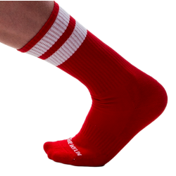Barcode Berlin Chaussettes Gym Socks Rouge-Blanc